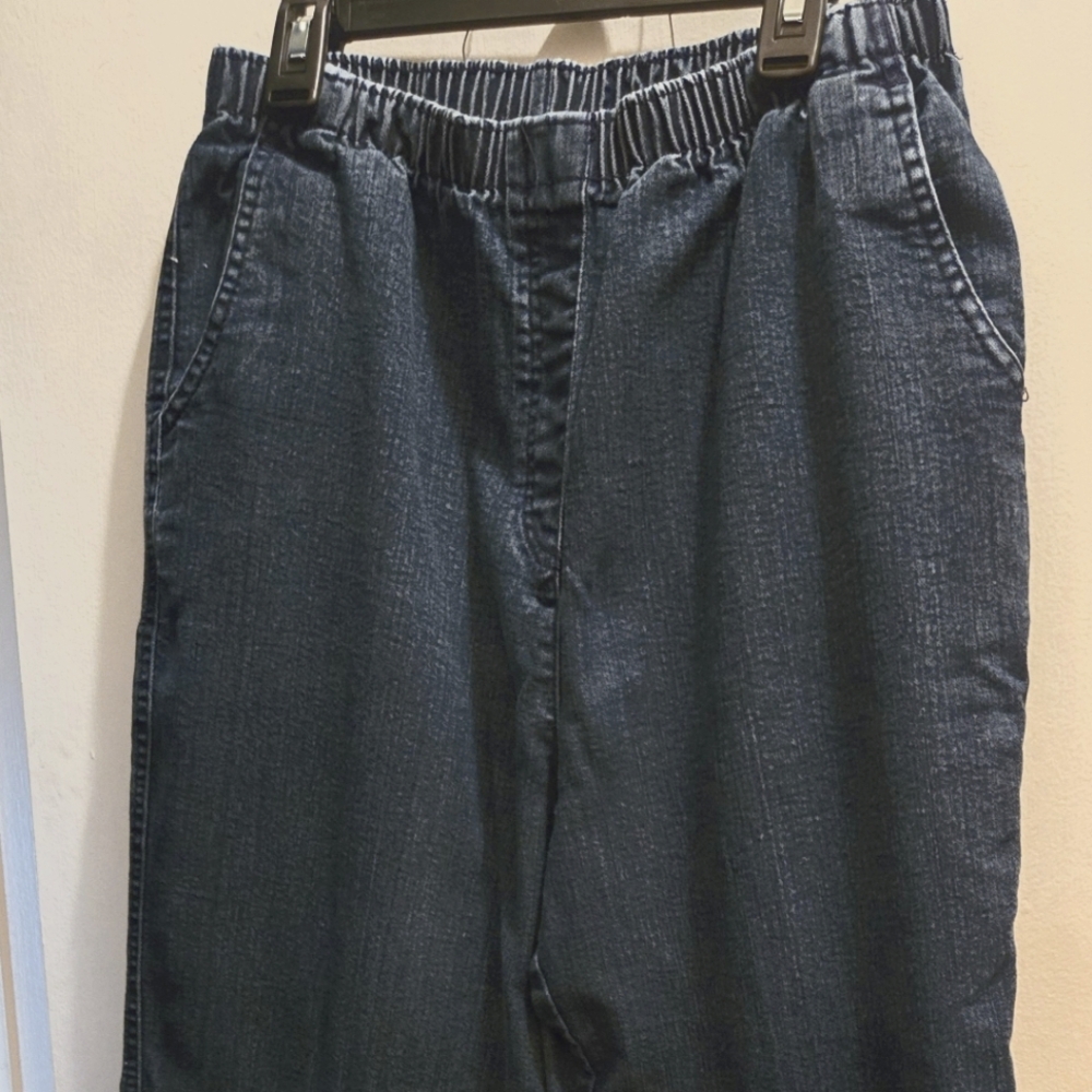 Allison Daily elastic waist straight leg jeans size 14R